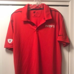Nike Dri Fit New England Patriots Polo Shirt Large